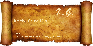 Koch Gizella névjegykártya
